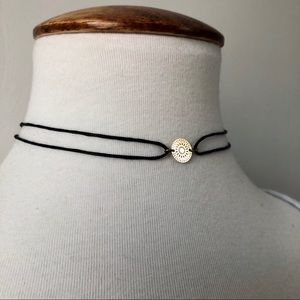 Gold Charm Choker Necklace